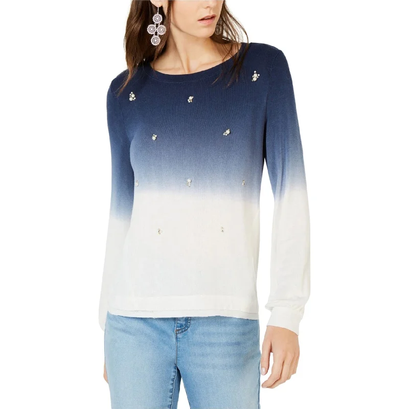 I-N-C Womens Dip Dye Pullover Sweater