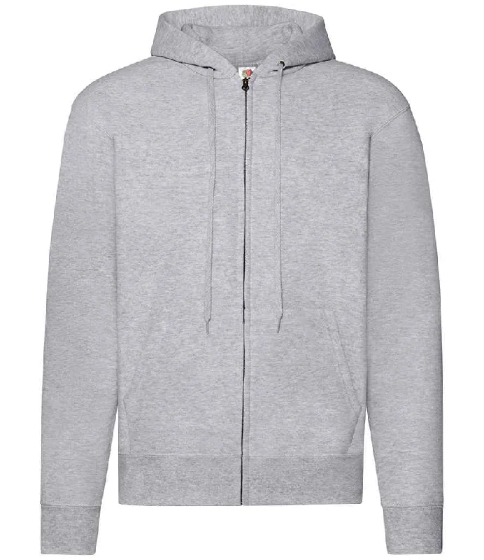 Fruit of the Loom Classic Zip Hooded Sweatshirt | Heather Grey