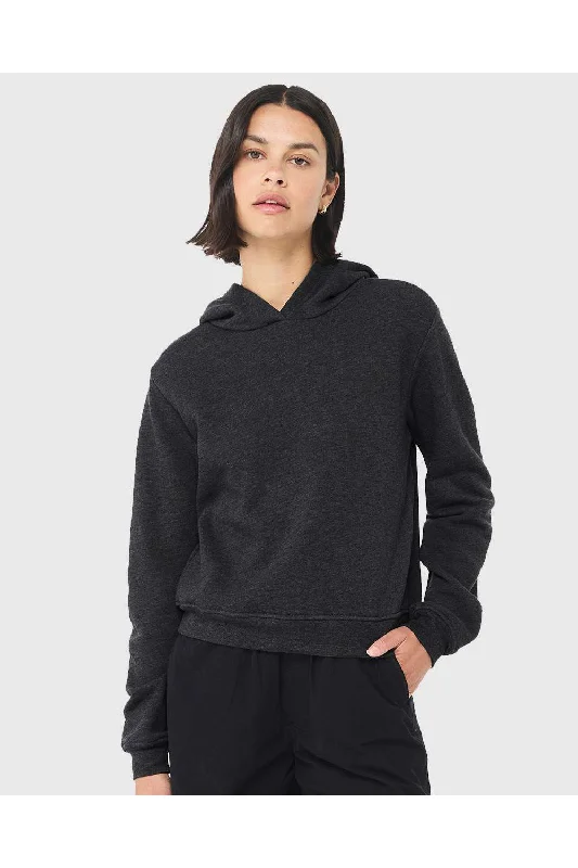 Bella + Canvas Womens Classic Hooded Sweatshirt Hoodie - Heather Dark Grey