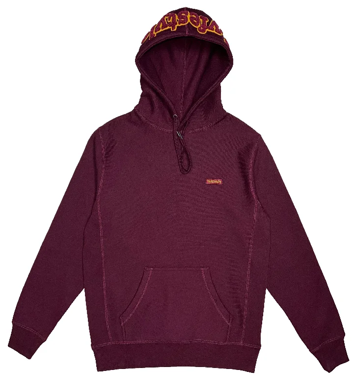 Maroon Box Logo Hoodie