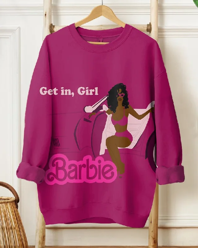 Get It Barbie Girl Long Sleeve Sweatshirt