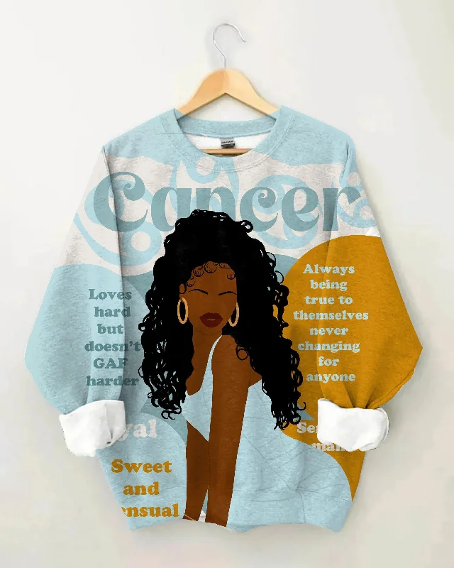 Cancer Girly Season Unisex Long Sleeve Sweatshirt