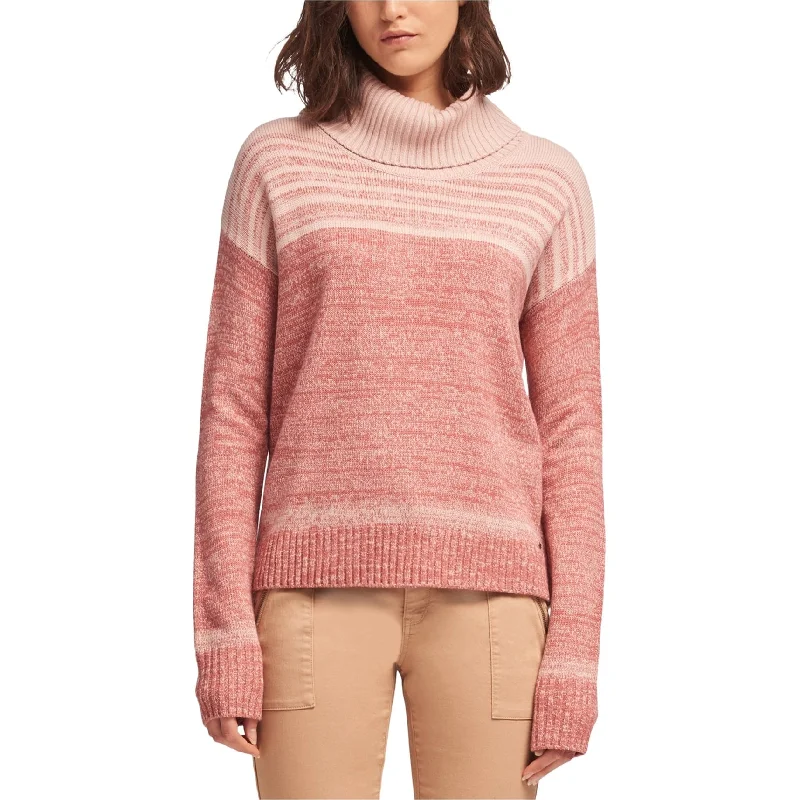 DKNY Womens Marled Pullover Sweater, Pink, Small