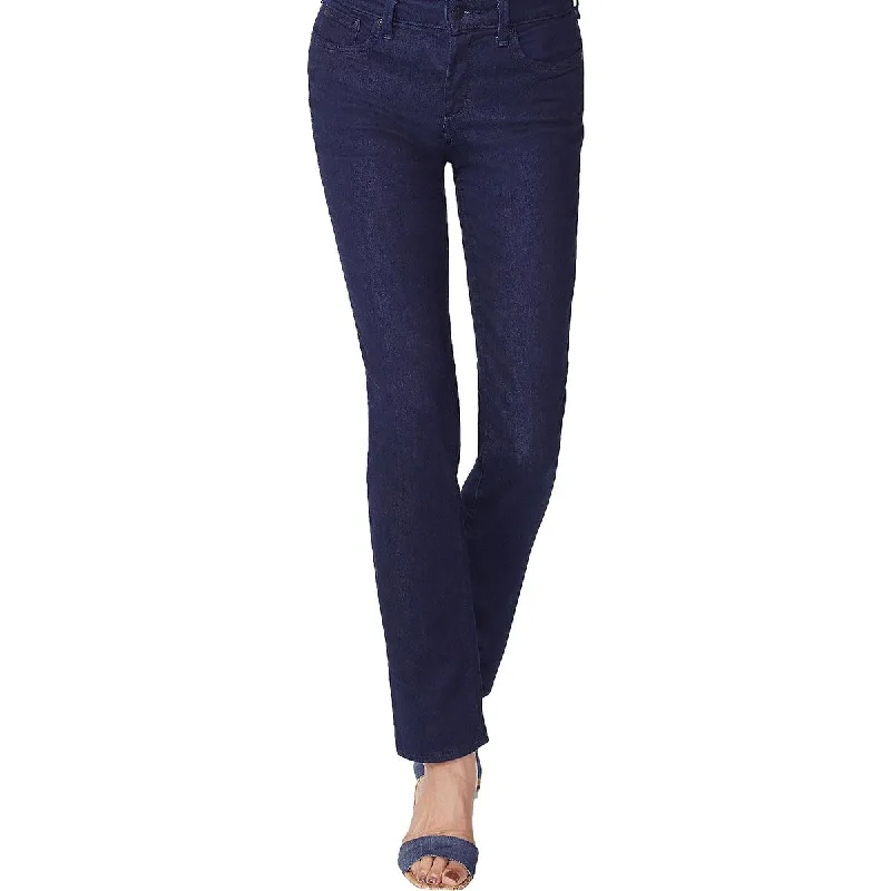 NYDJ Womens Petites Sheri Tencel Tummy Control Slim Jeans