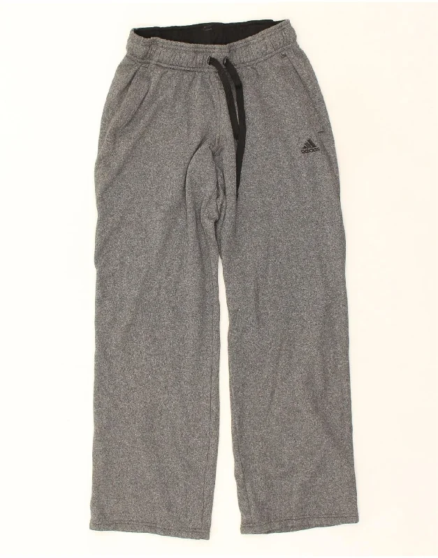 ADIDAS Womens Climawarm Tracksuit Trousers Size 8/10 Small Grey Polyester