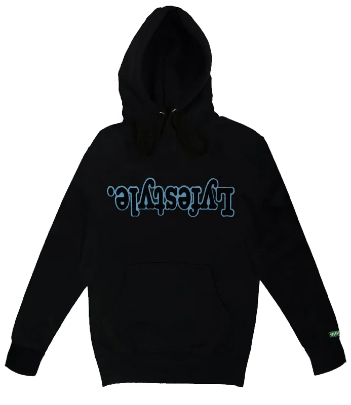 Black w/ Carolina Blue Lyfestyle Hoodies