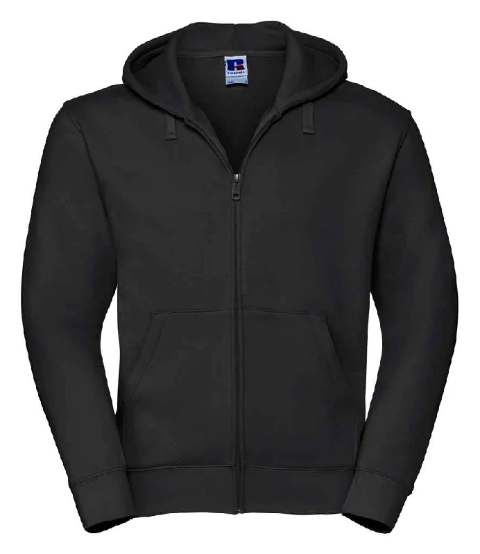 Russell Authentic Zip Hooded Sweatshirt | Black