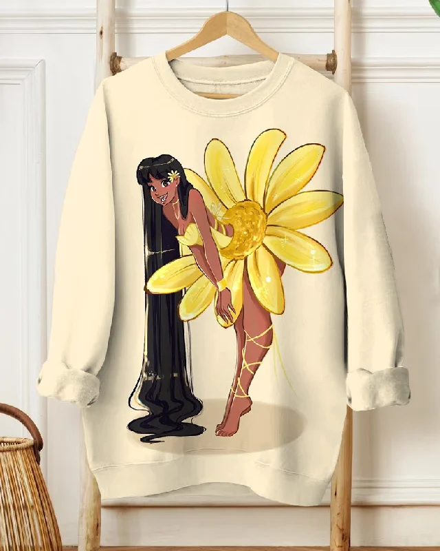 Little Daisy Girl Crewneck Sweatshirt