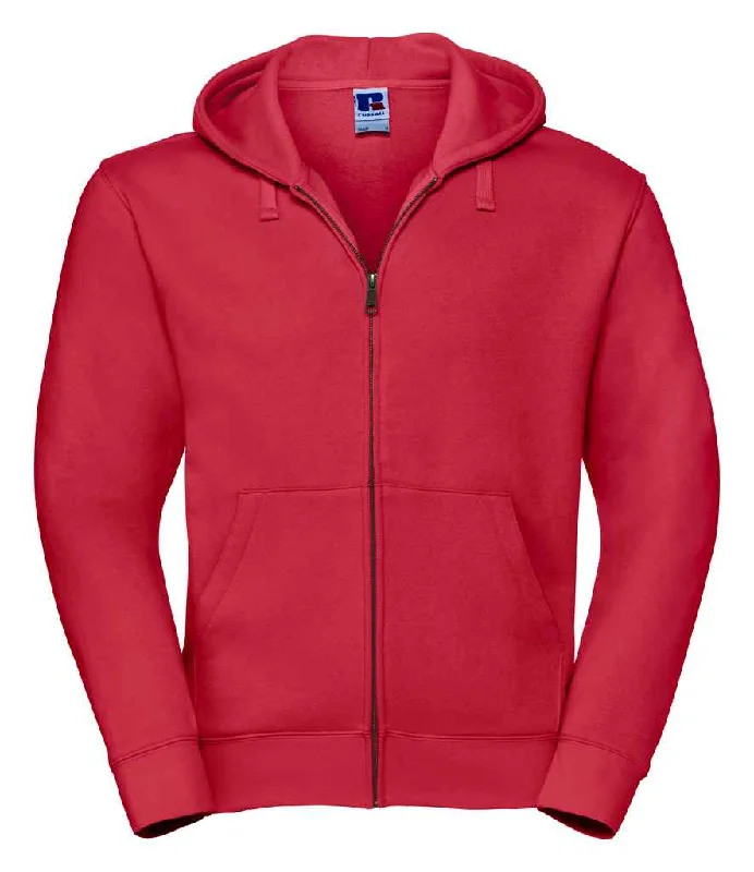 Russell Authentic Zip Hooded Sweatshirt | Classic Red