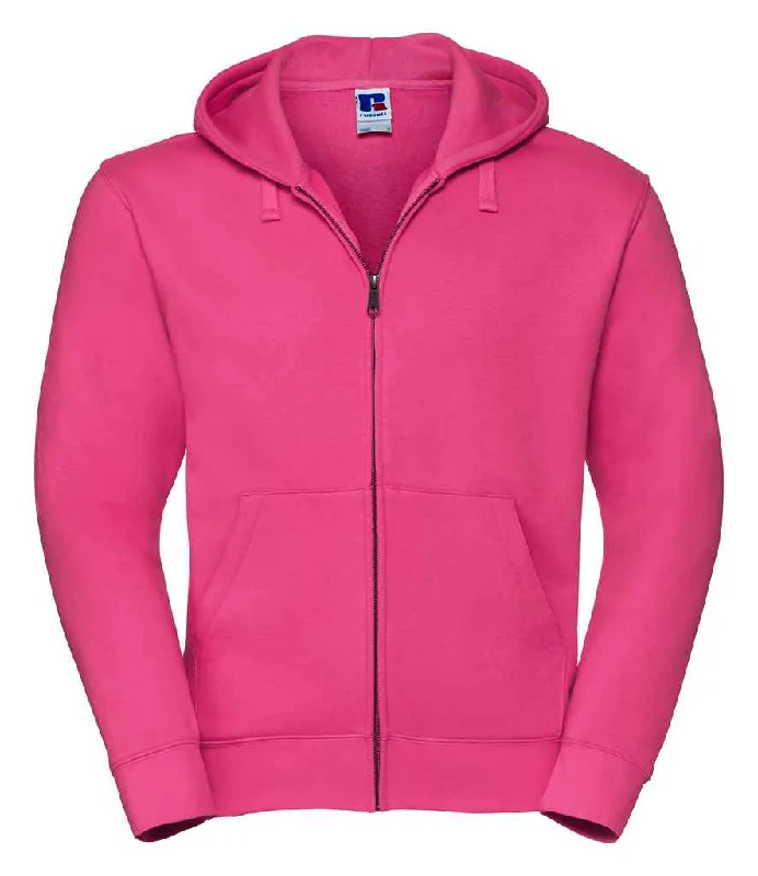 Russell Authentic Zip Hooded Sweatshirt | Fuchsia