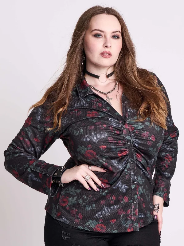 Bat's Roost Button Up Top