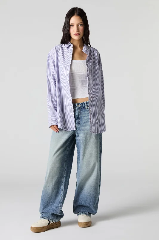 Vintage Wash Mid Rise Baggy Jean