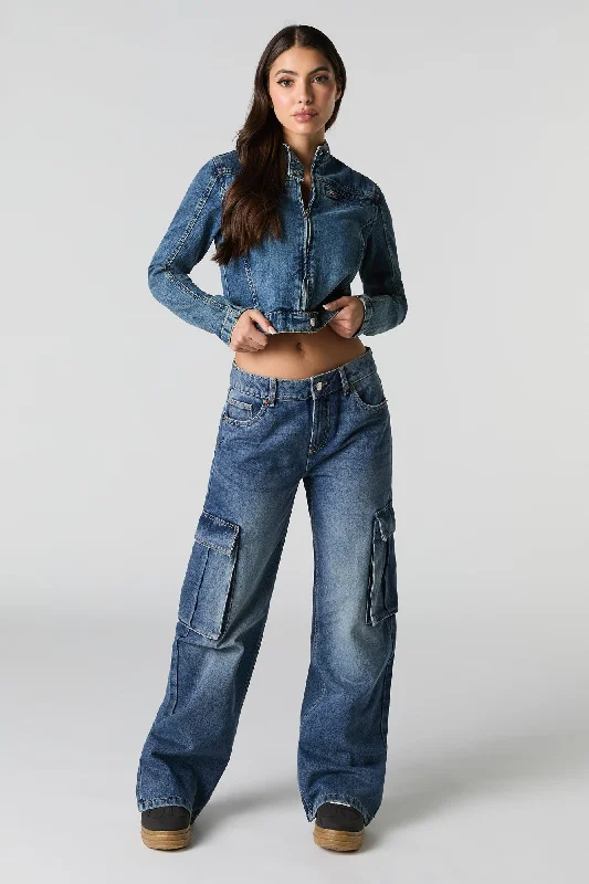 Wide Leg Cargo Jean