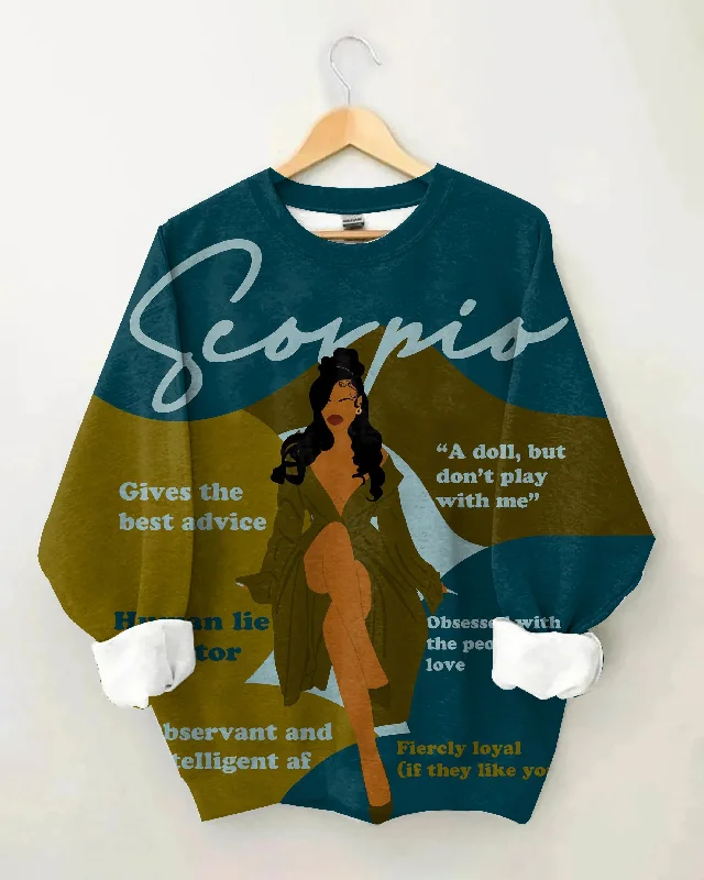 Scorpio Girly Season Unisex Long Sleeve Sweatshirt