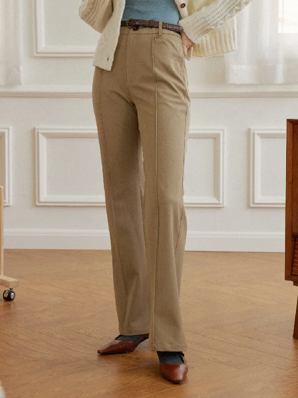 Teresa Khaki Flared Trousers