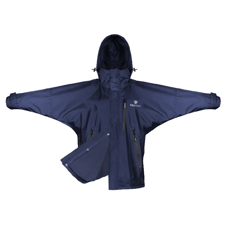 Shortie Mac Women's | Mesh Lining | Stowaway Hood  | Navy