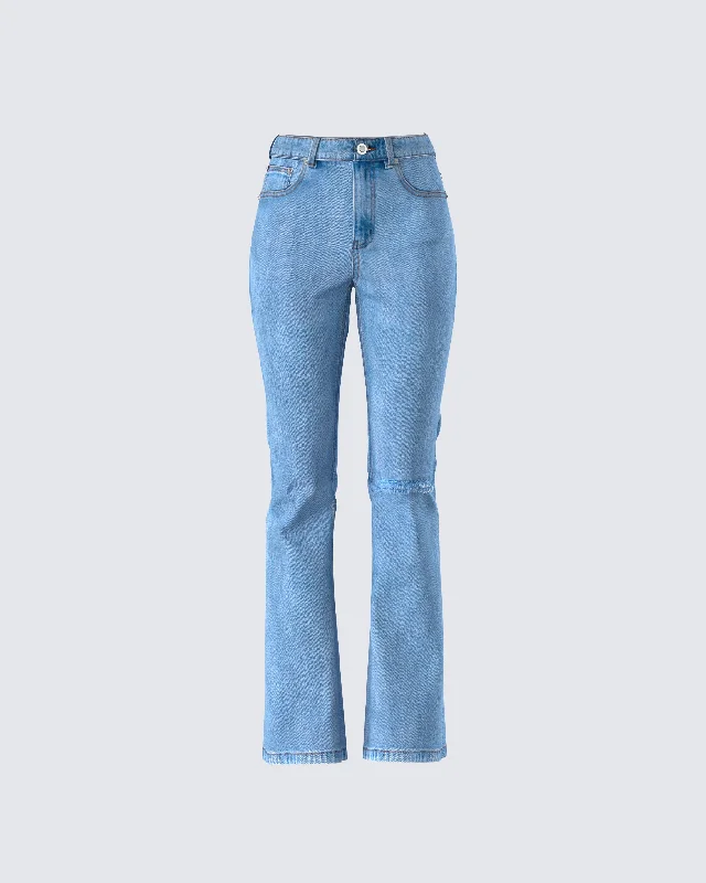 Zosia Blue Denim Ripped Jean