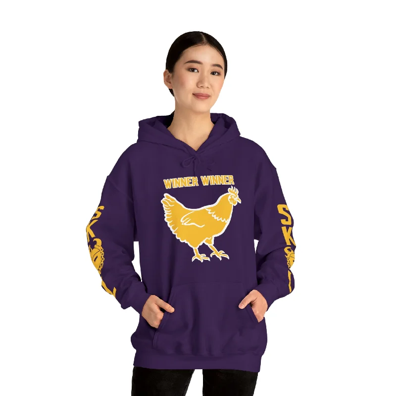 Unisex Heavy Blend™ Hooded Sweatshirt - Winner Winner Chicken Dinner + Original (Sleeves)