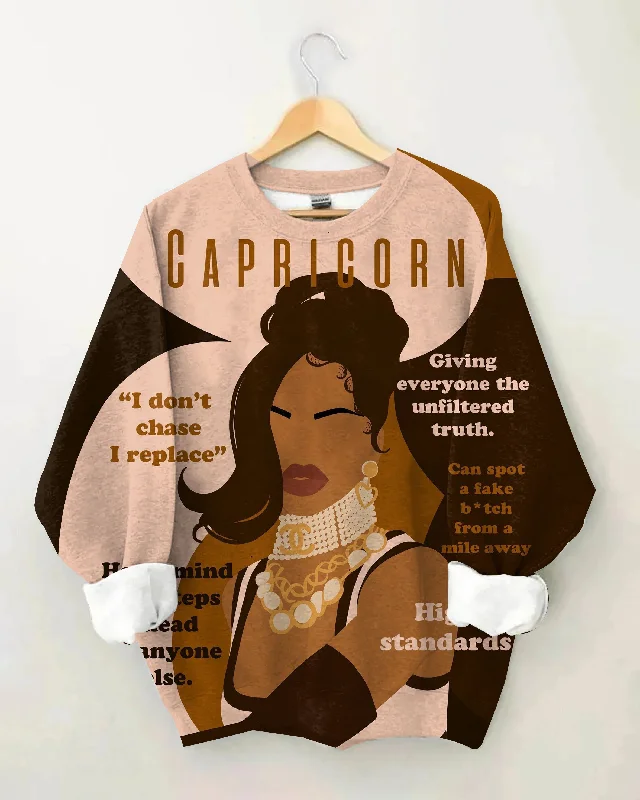 Capricorn Girly Season Unisex Long Sleeve Sweatshirt