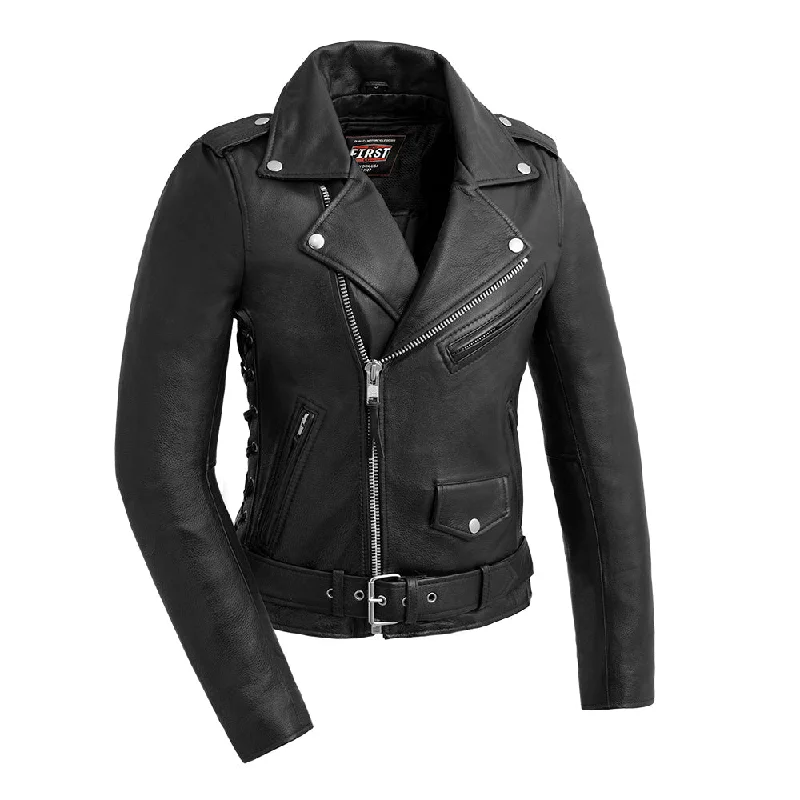 Popstar Women's  Motorcycle Leather Jacket