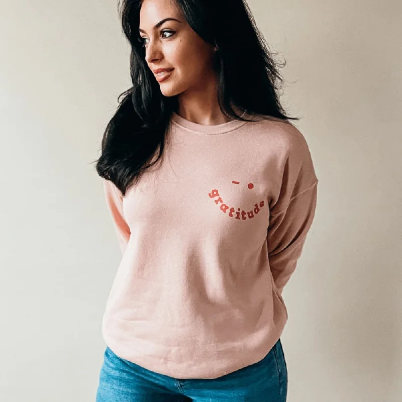 Gratitude Smiley Sweatshirt