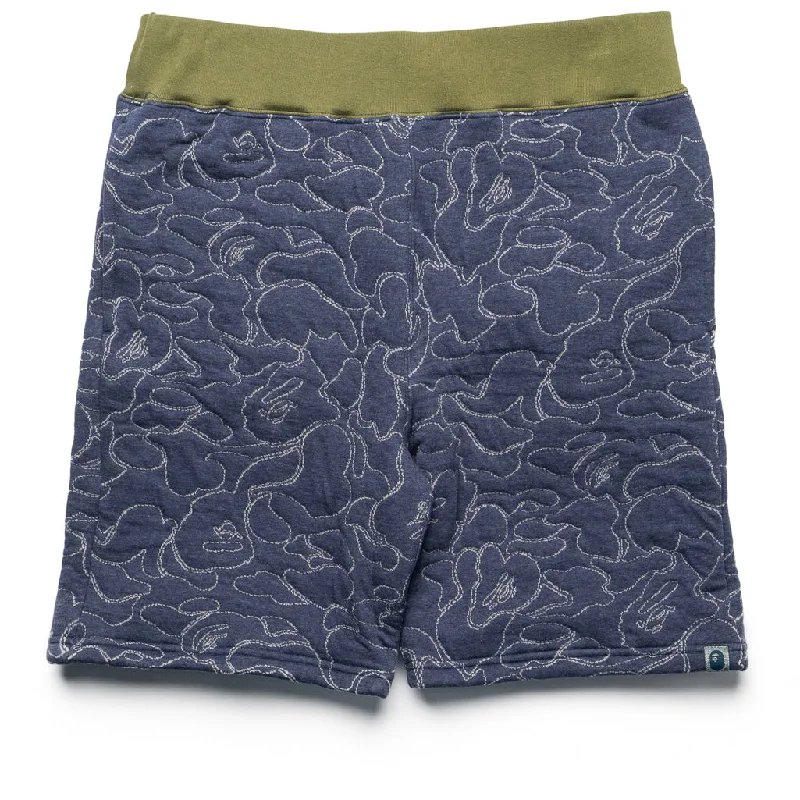 A Bathing Ape ABC Camo Sweatshorts - Navy