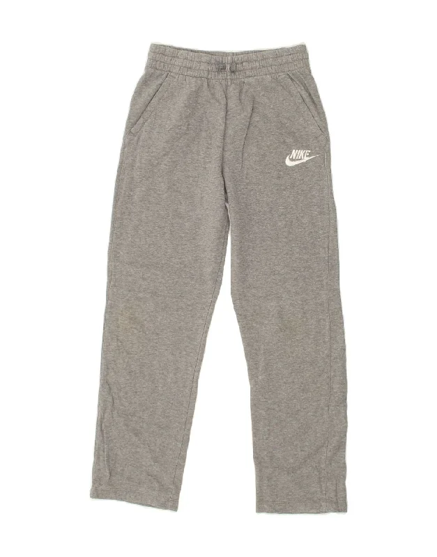 NIKE Womens Tracksuit Trousers UK 18 XL Grey Cotton