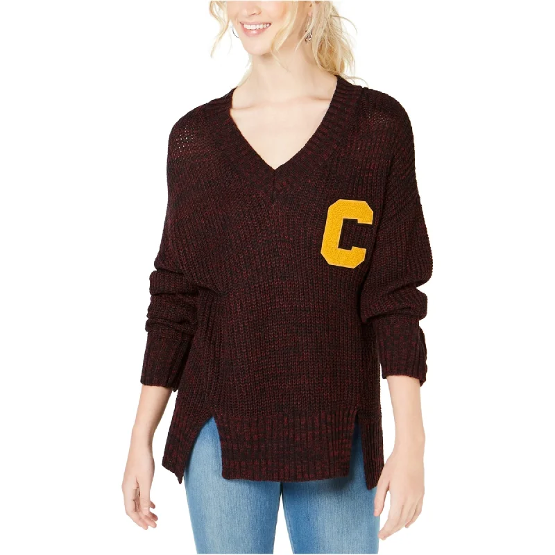 Ultra Flirt Womens Letter Patch Pullover Sweater