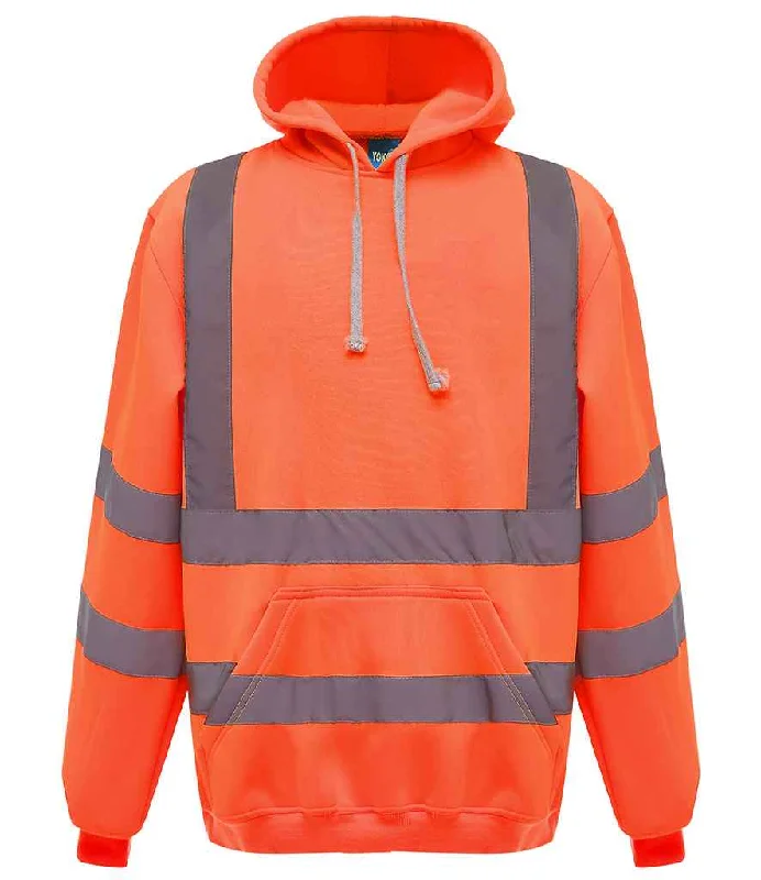 Yoko Hi-Vis Pull Over Hoodie | Orange