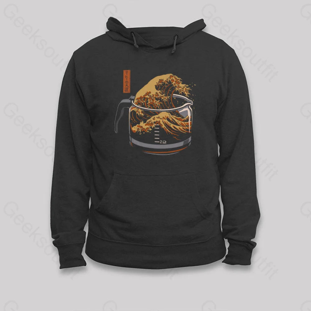 The Great Wave of Coffee Hoodie