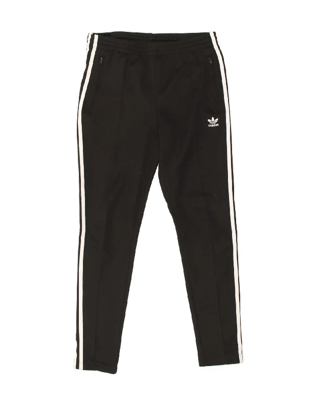 ADIDAS Womens Tracksuit Trousers UK 8 Small Black Polyester