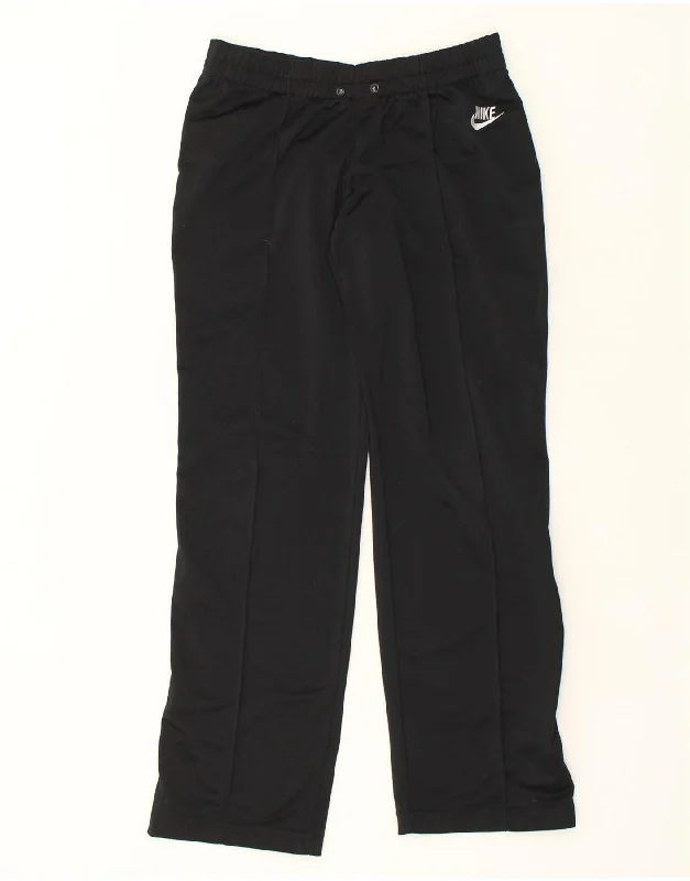 NIKE Womens Tracksuit Trousers UK 10/12 Medium Black Polyester