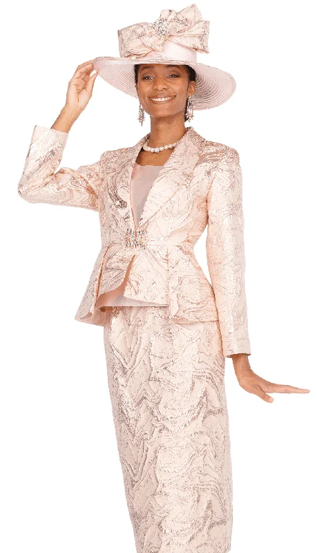 Champagne Italy Church Suit 6103