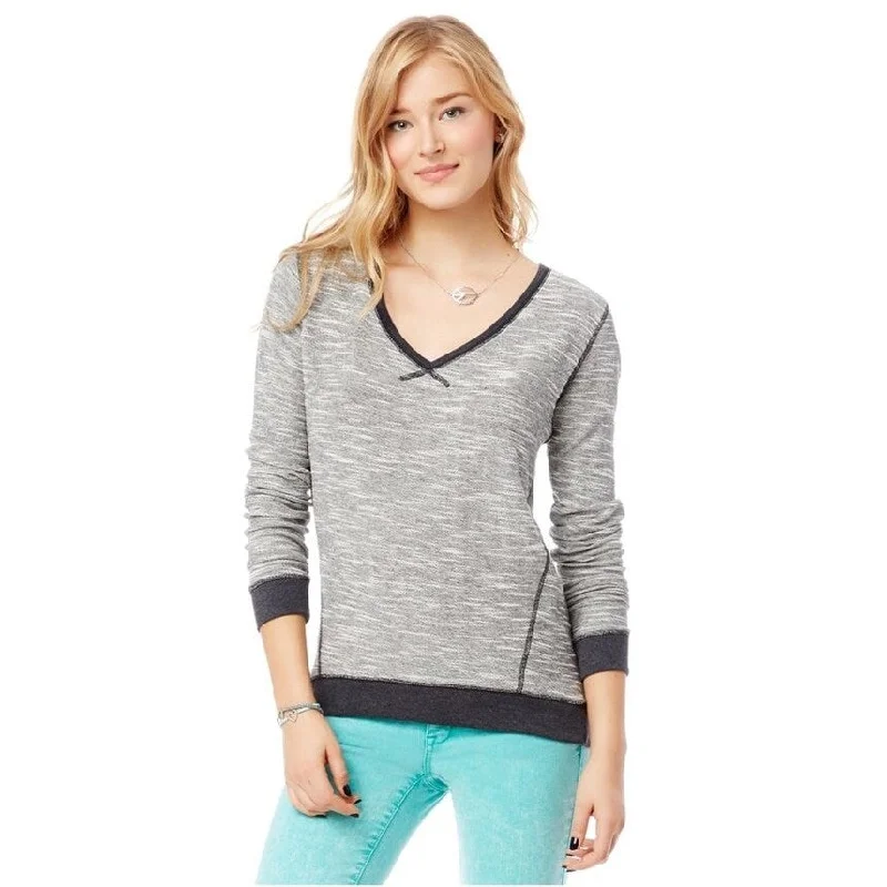 Aeropostale Womens Tight V Neck Knit Sweater