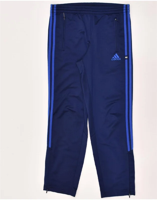 ADIDAS Womens Tracksuit Trousers Size 30/32 XS Navy Blue Polyester