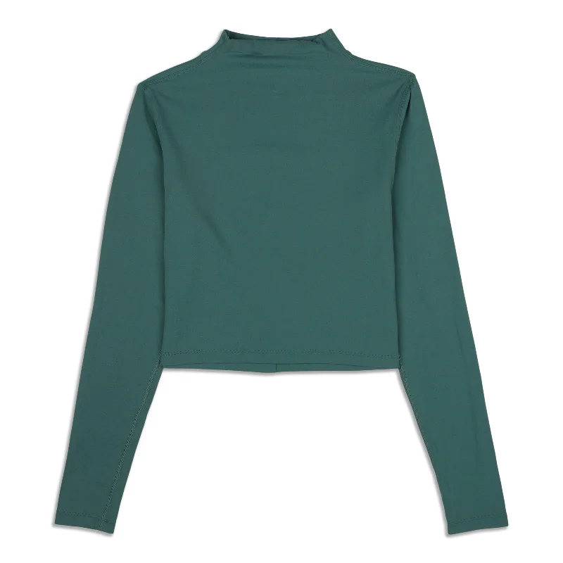 All Aligned Mock Neck Long Sleeve Shirt - Resale