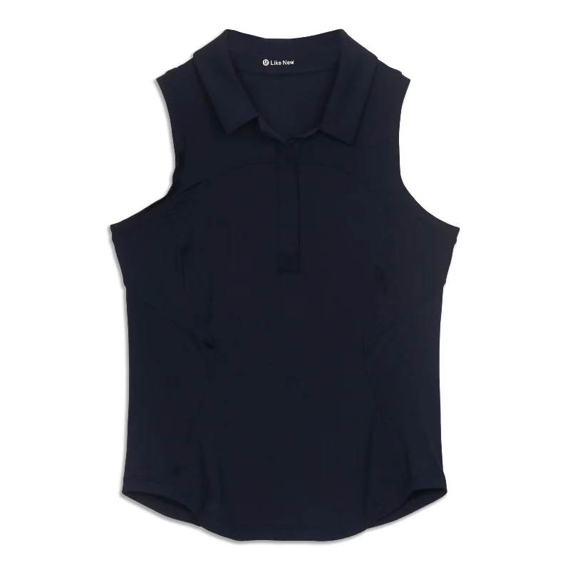 Quick-Dry Sleeveless Polo Shirt - Resale