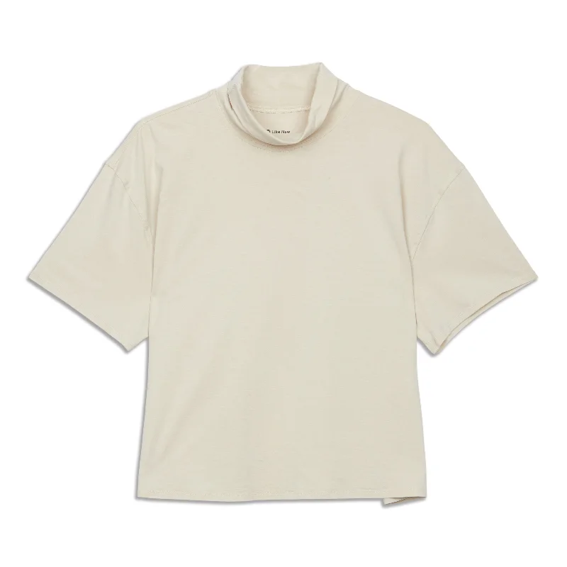 Relaxed-Fit -Blend Turtleneck T-Shirt - Resale