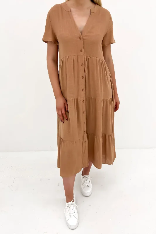 Alorah Midi Dress Coffee