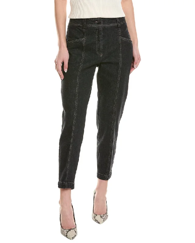 Peserico Black Straight Jean