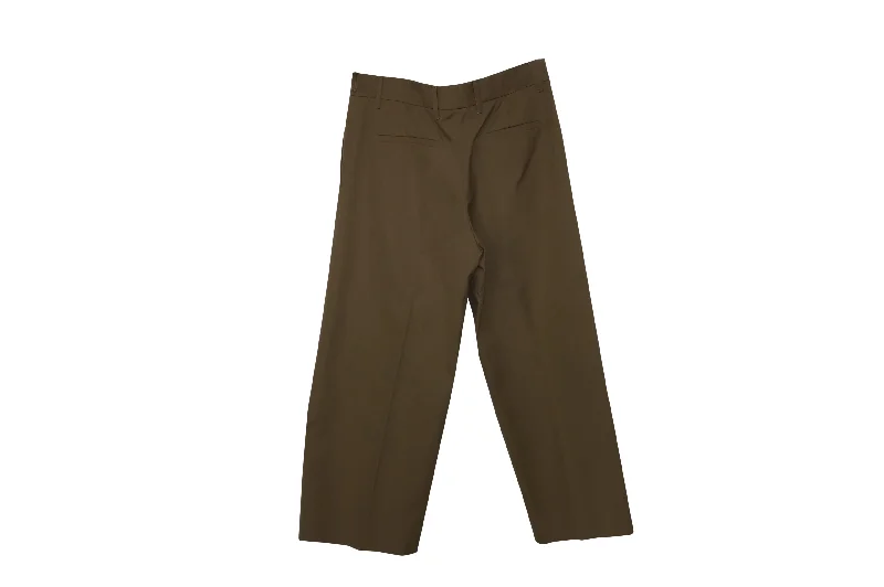 Prada Khaki Trousers in Brown Cotton