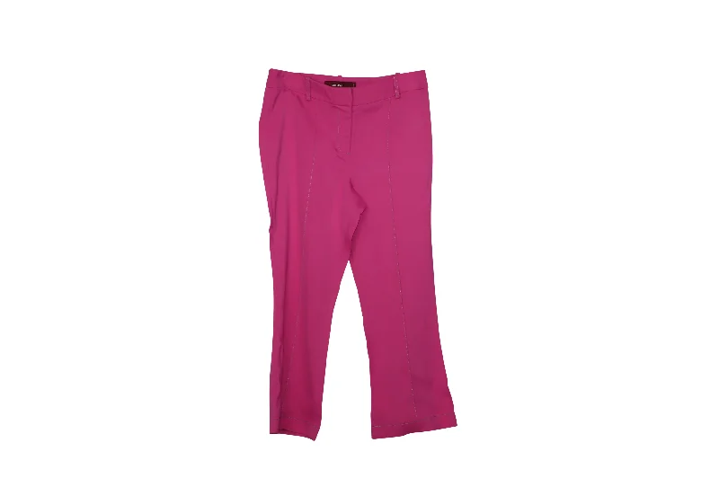 Sies Marjan Danit Flared Cropped Tailored Trousers in Pink Viscose