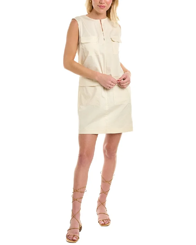 Theory Utilitarian Chino Shift Dress